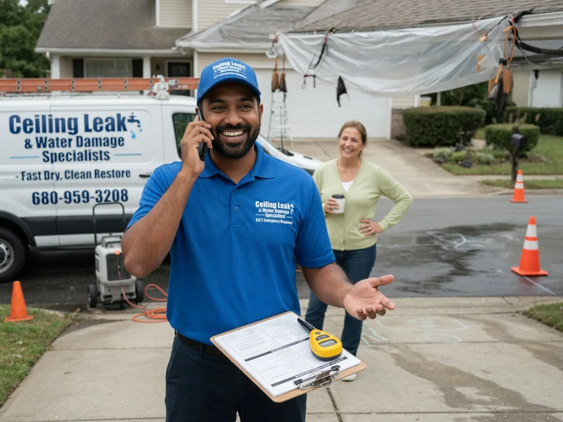 Ceiling Leak Cleanup Trivoli, IL FAQs
